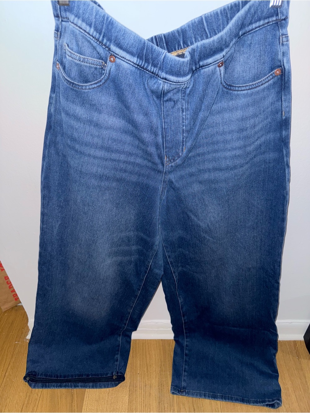 Lands' End Women’s Relaxed Fit Blue Denim Jeans